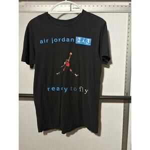 Vintage Air Jordan 23 Ready To Fly T Shirt Men’s Medium Blk